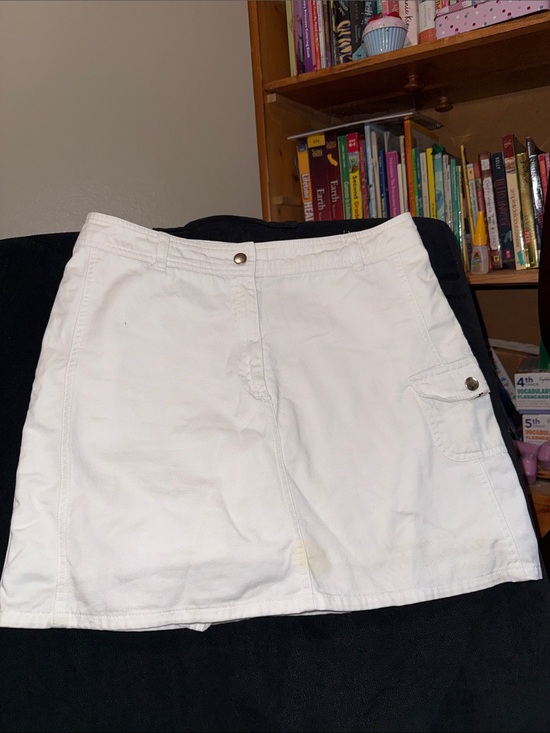 Covington Pants - Covington White Cargo Skort with Side Pocket
